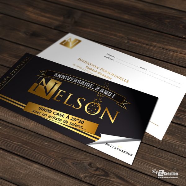 Carton invitation Le Nelson Amiens